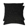 Black Italian fabric with 100% Spun Wool with Discreet Silver Thread Accents