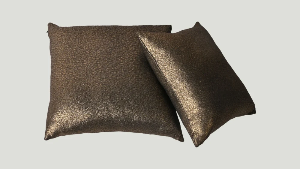 Luxurious Gold Bronze Pillow