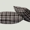 Chic Black, White & Grey Plaid pattern Throw Pillow