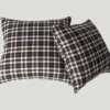 Chic Black, White & Grey Plaid pattern Pillow