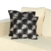 Black & White Pillow with Brushed Sequin(set of 2)