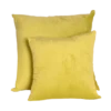 Luxurious Velour Pillow in mustard colour(Set of 2)