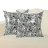 Clear Sequin Zebra Stripe Large Pillow