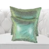 Turquoise & Gold Sequin Pillow(Set of 2)