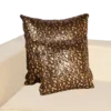 Antique Gold & Bronze Leopard Sequin Large Pillow