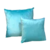 Luxurious Silk Velour Large Pillow in turquoise colour