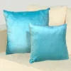 Luxurious Velour Pillow in turquoise colour(Set of 2)