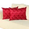 Elegant Powder Red Dragon Embroidered Pillow