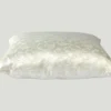 White French Pique Design Pillow in Satin Poly-Cotton