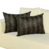 Khaki Beige Cheetah Print Pillow in Soft Poly-Cotton Fabric