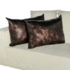 Metallic Copper Shadow Throw Pillow