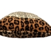 Glam Cheetah Light brown Faux Fur Throw Pillow