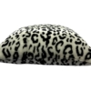 Snow Leopard Faux Fur Throw Pillow