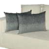 Grey Silver with grey Sparkle Throw Pillow