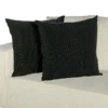 Black Rubber Dot accent Throw Pillow