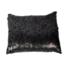 Gun Silver & Black Sequin Poly Mesh Pillow (Set of 2)