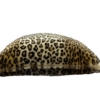 Glam Cheetah Light beige Faux Fur Throw Pillow