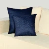 Elegant Navy Blue crochet Pillow(Set of 2)