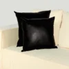 Super Soft Black PVC Leatherette Pillow