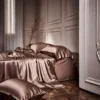 Hermione Chocolate Brown Luxury Pure Mulberry Silk Bedding Set