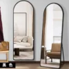 Arched Full Length Mirror Standing or Leaning Against Wall