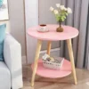 Solid wood bedside table