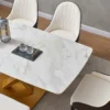 Marble Dining Table Set With 6 Chairs Dining Set