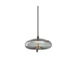 Modern minimalist glass chandelier smoke gray blue hot selling small pendant lamps home led lighting