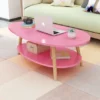 Modern family double-layer coffee table