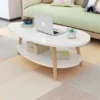 Modern family double-layer coffee table