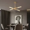 Luxury Hanging Gold Led Lamp Modern Chandelier Pendant Light For Home