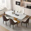 Marble Dining Table Set With 6 Chairs Dining Set