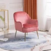 velvet pink chair