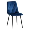 Modern Velvet Dining Fabric Accent Upholstered Side Dining Chair