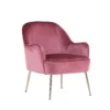 velvet pink chair