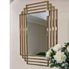 80x54.5cm factory price Large gold living room decor metal wall mirrors creative modern decorative metal art bathroom for sale