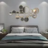 Modern Gold Black Full Length Metal Wall Mirror