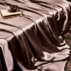 Hermione Chocolate Brown Luxury Pure Mulberry Silk Bedding Set