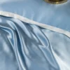 Zenith Sky Blue Luxury Pure Mulberry Silk Bedding Set