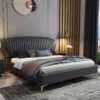 Contemporary Leather Bed Bedroom Furniture