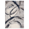 Brush strokes grey rug